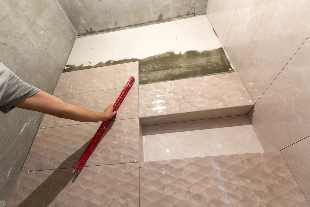 Carrelage de salle de bains — chantier réalisé par Occi’Carrelage